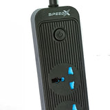 Speed-X Multi Power Plug Extension Board with 5 Sockets+ 2 USB Ports + 2 Type-C Port