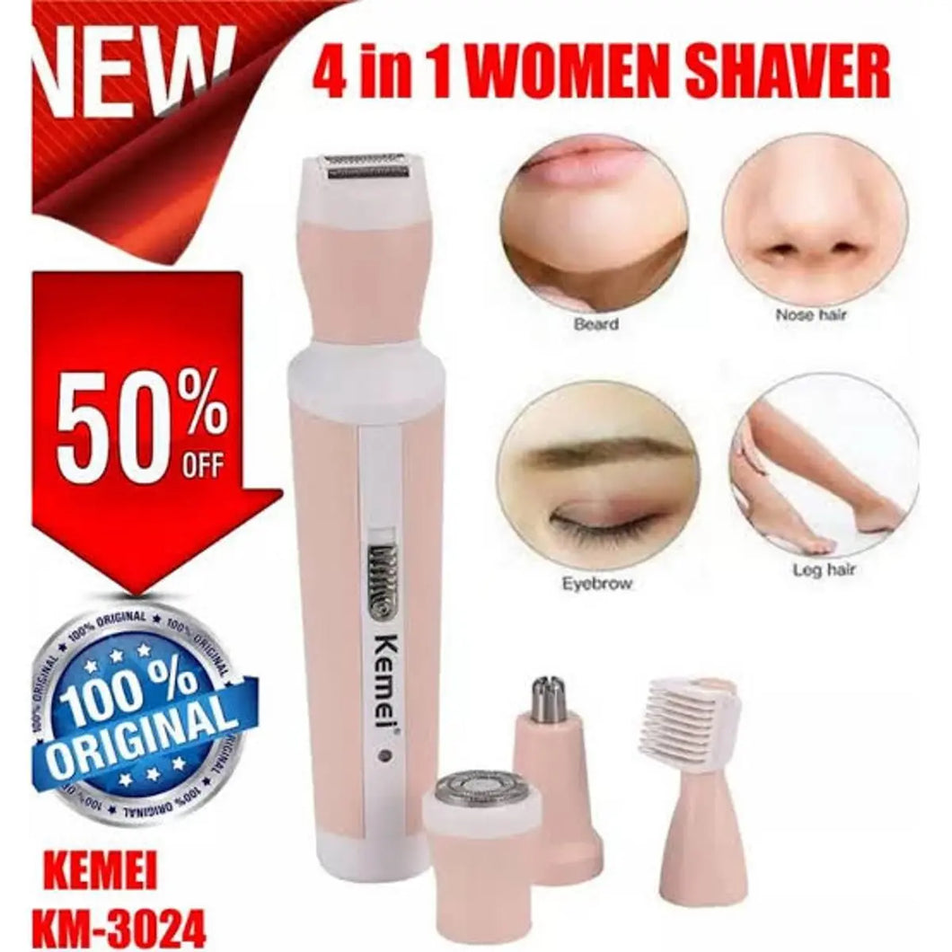 Original 4 in 1 Rechargeable Women Skin shaver