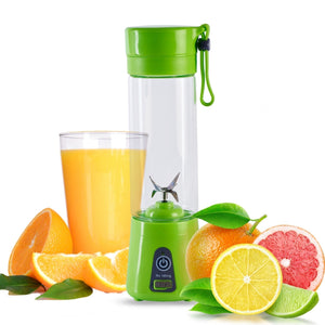 SHERICE USB Chargeable Juicer Blender 6 Blades 380ml