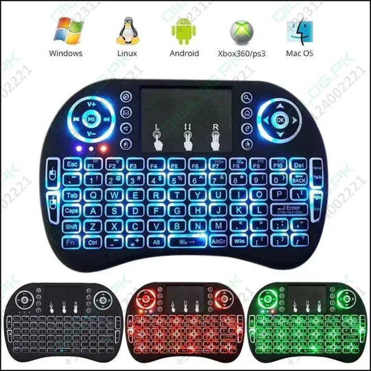 Mini Wireless Keyboard 2.4 GHz Air Touch-Pad Mouse Compatible With Android TV Box